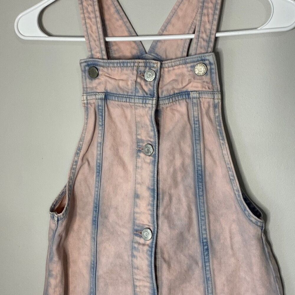 GAP kids girls denim jumper overall dress size XL pink - Picture 2 of 6